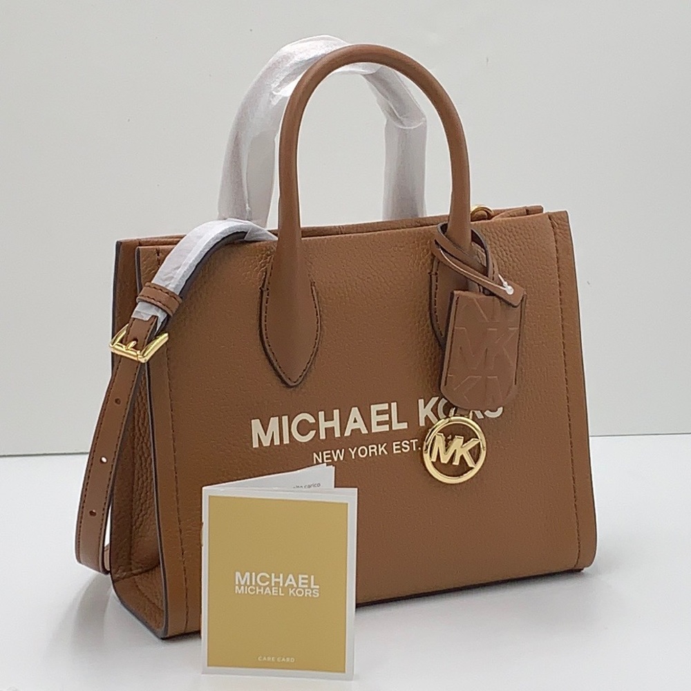 MICHAEL KORS Mirella Small Shopper TZ XBody Pebbled Leather Crossbody
Luggage